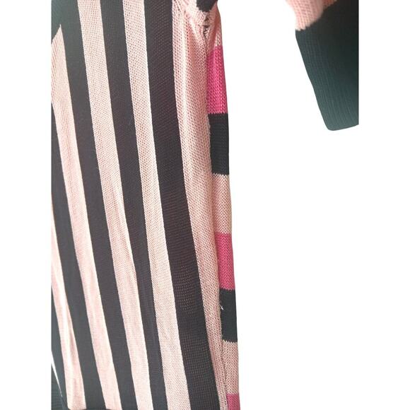 Temperley London Pink Striped Scoop necklin Isabella Knit Dress SZ S - Picture 11 of 15